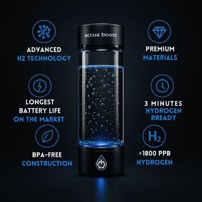 AccuaBoost Hydrogen Water Bottle