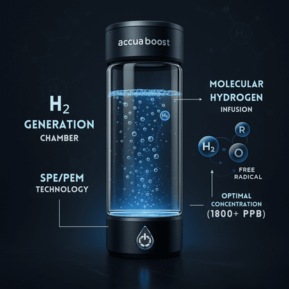 AccuaBoost Hydrogen Water Bottle