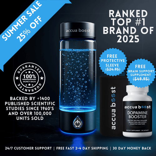 AccuaBoost Hydrogen Water Bottle