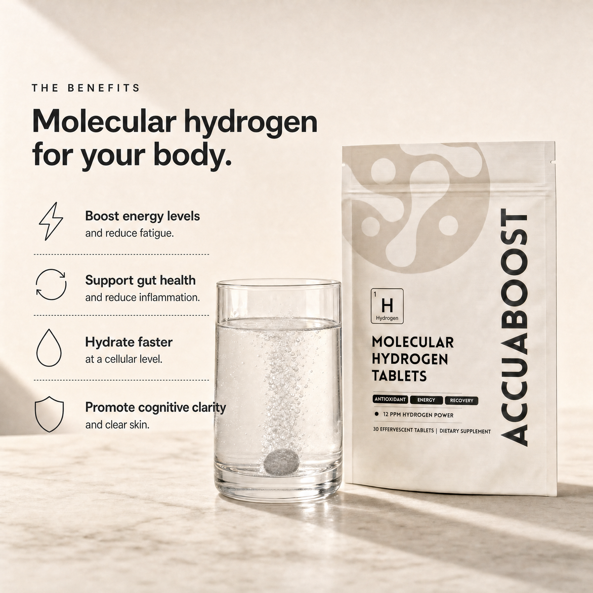 Hydrogen Water Tablets - AccuaBoost AccuaBoost