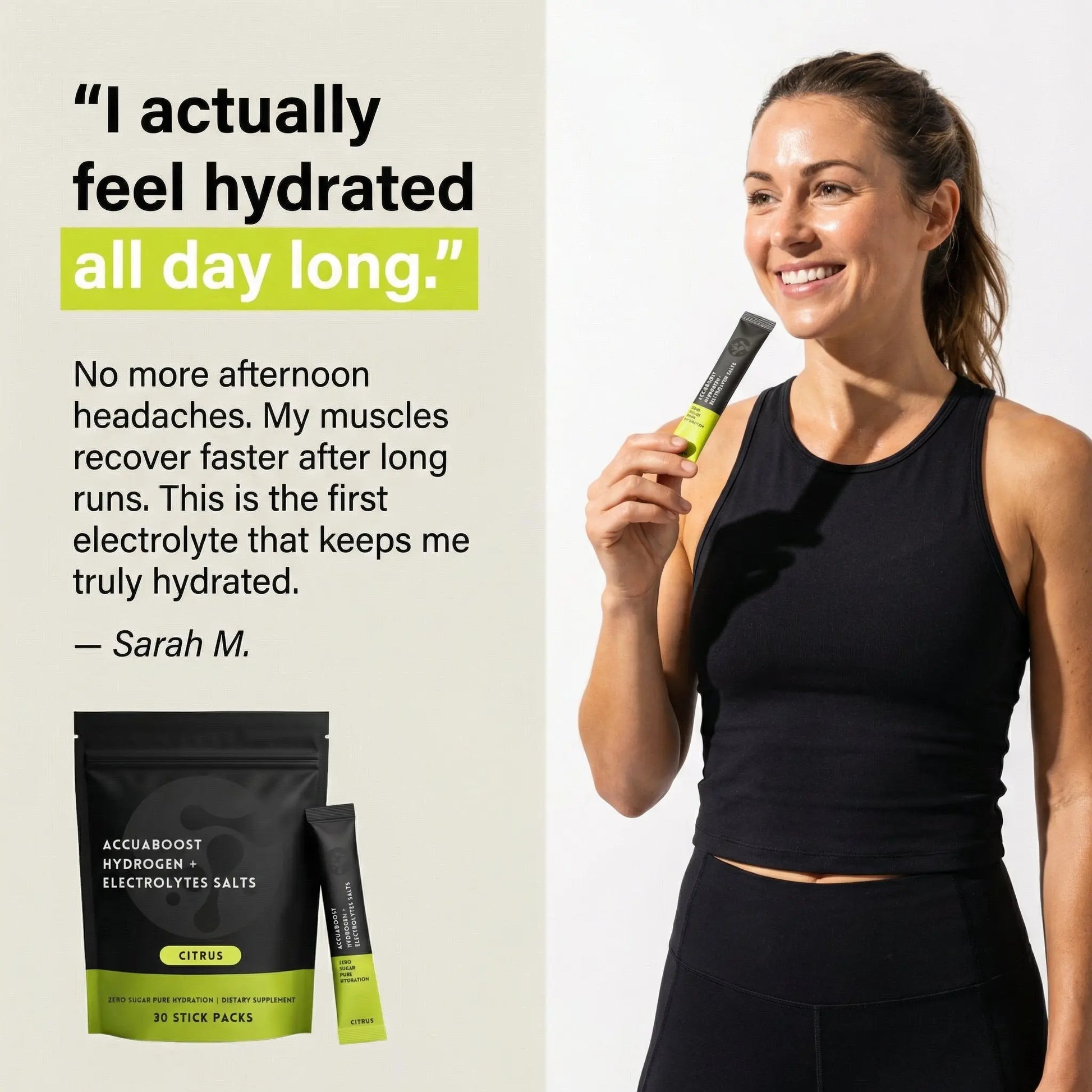 Electrolytes Salts + Hydrogen AccuaBoost